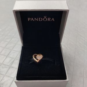 NEW! Double Heart Rose Gold Pandora Charm